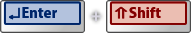 Enter + Shift